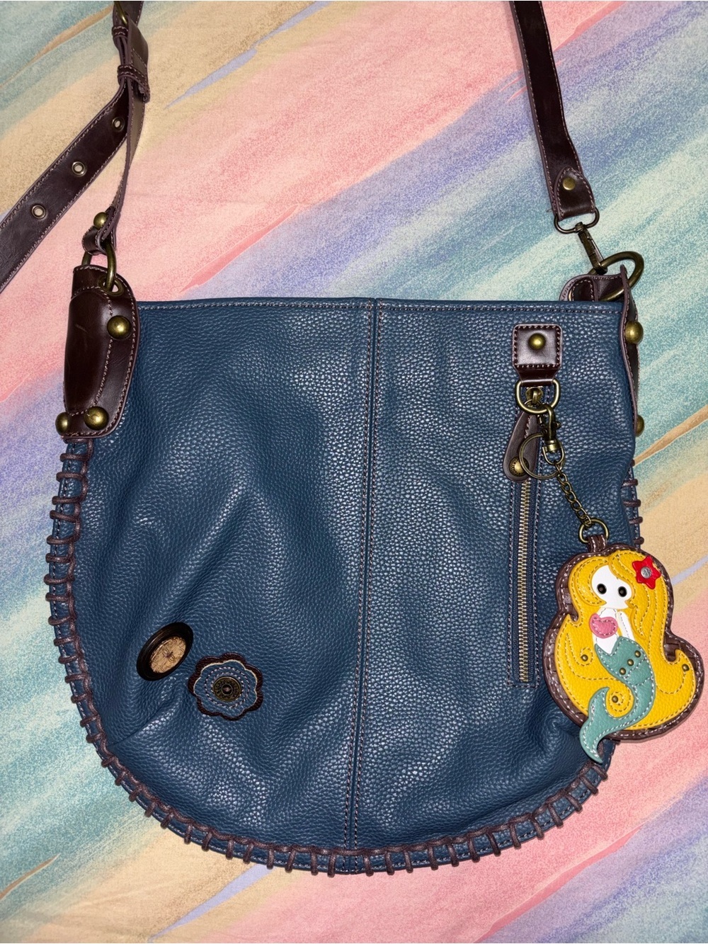 Chala Hobo Bag with Mermaid Charm